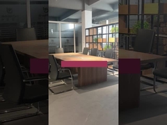 클래식 목재 큰 회의 테이블 10석