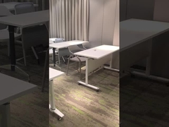 접는 훈련실 책상 겹쳐질 수 있는 회의실 테이블 바퀴