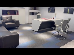 BESTON Luxury White Mdf CEO Ergonomic Executive Manager 데스크와 함께 드로거