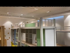 베스턴 금속 벙크 침대 사다리 복층 기숙사 학교 사용 안정적인 프레임 벙크 침대
