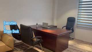 보세요: 가장 클래식하면서도 L자 모양의 보스 사무실 책상
