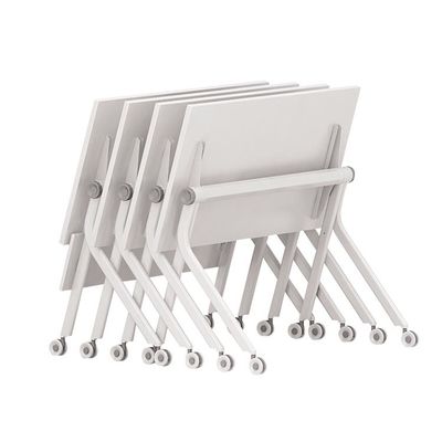 바퀴를 가진 목제 강철 Foldable 훈련 테이블 목제 접히는 내구성