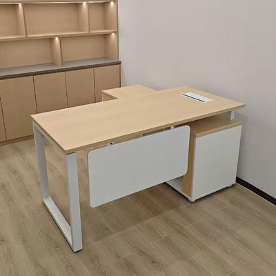 메라민 보드와 L 모양의 임원 사무실 책상 및 상사 또는 CEO 작업 공간에 대한 1600mm 폭